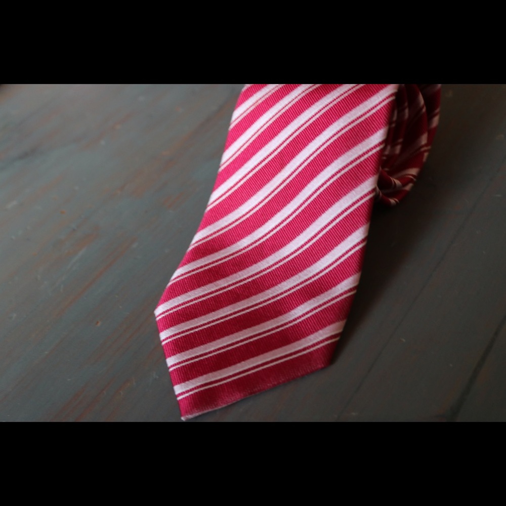 Striped tie